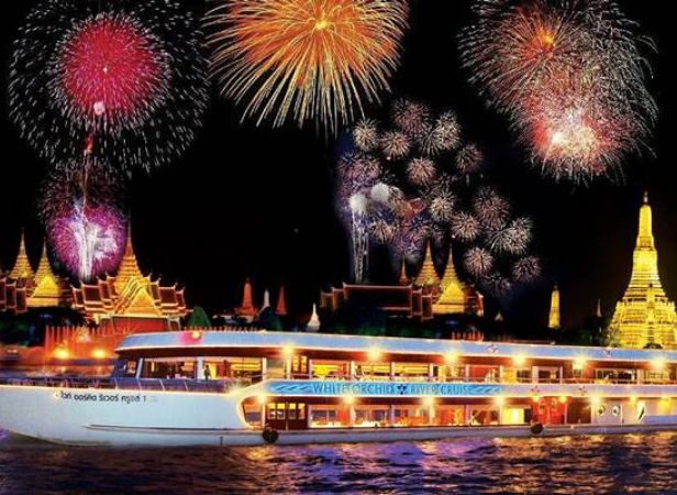 Evening River cruise by White orchid with Buffet International Dinner