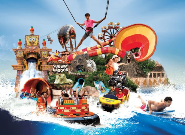 Sunway Lagoon With 6 Parks Entry Passes & Ticket With Return Transfer